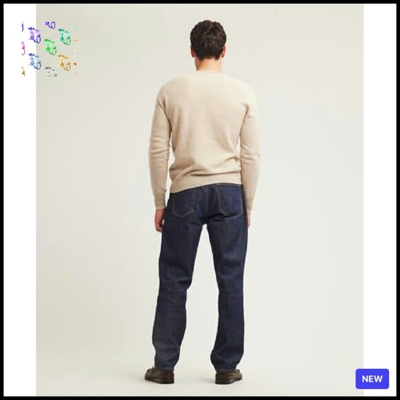 Men's Cashmere V-Neck Sweater Classic Elegant Minimal Chic Pullover - Picture 6 of 6